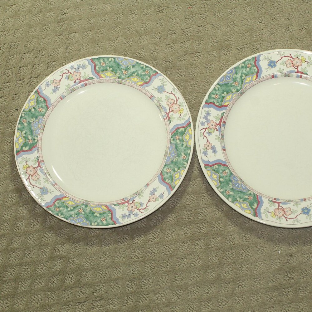 Set of 2 Mikasa Provincial CV900 Villa Medici 11" Dinner Plates